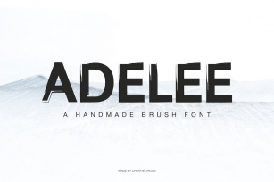 Adelee Brush Font Font Download