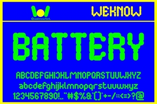Battery Font Download