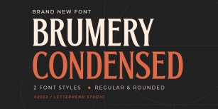 Brumery Condensed Font Download