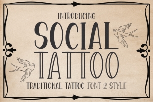 Social Tattoo Font Download