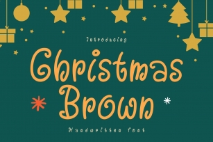 Christmas Brown Font Download