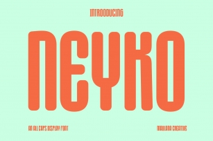 Neyko Sans Serif Display Font Download