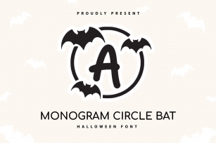 Monogram Circle Bat Font Download