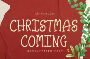 Christmas Coming is a cute and Christmas handwritten Font Download