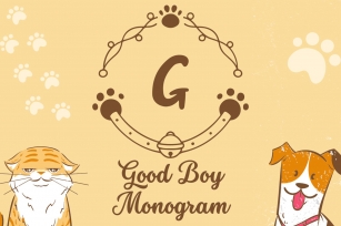 Good Boy Monogram Font Download