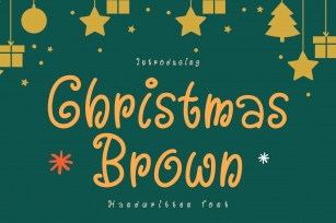Christmas Brown is a cute and Christmas handwritten Font Download