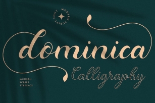 Dominica - Calligraphy Modern Script Font Font Download