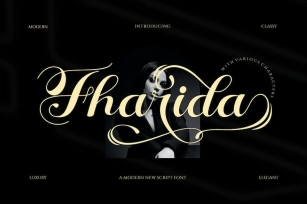 Fharida- Modern Calligraphy Script Font Font Download