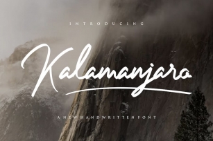 Kalamanjaro Fonts Font Download