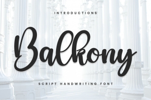 Balkony Font Download