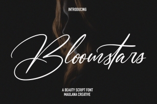 Bloomstars Signature Script Font Download