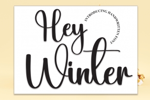 Hey Winter Font Download