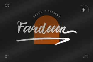Fardeeen - Modern Brush Font Font Download