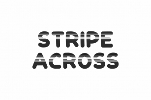 Stripe Across Font Download