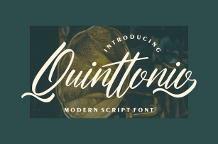 Quinttonio | Modern Script Font Font Download