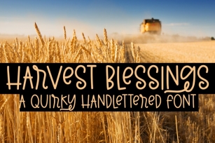 Harvest Blessings Font Download