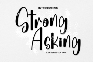 Strong Asking Font Download
