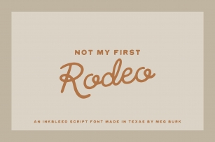 Rodeo / Imperfect Script Font Download