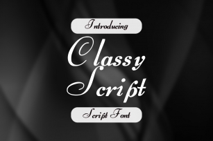 Classy Script Font Download