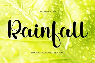 Rainfall Font Download