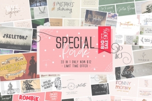 33 in 1 Special Pack Font Download