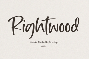 Rightwood Font Download