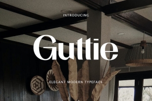 Guttie Elegant Modern Font Font Download