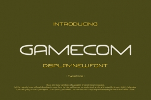 GAMECOM Font Font Download
