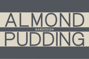 Almond Pudding Font Download