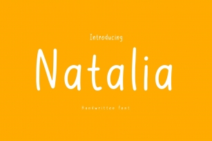 Natalia is a cute and handwritten Font Download