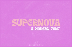 SUPERNOVA Modern Trendy Display Font Download
