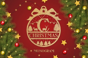 Merry Xmas Monogram Font Download