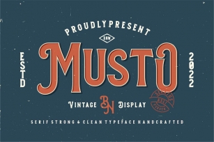 Musto - Vintage Display Font Download