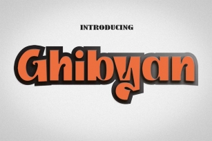 Ghinibyan - Display Font Font Download