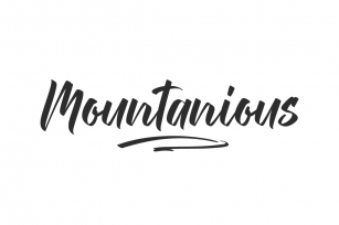 Mountanious Font Download