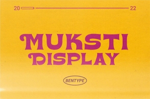 MUKSTI - Display font Font Download