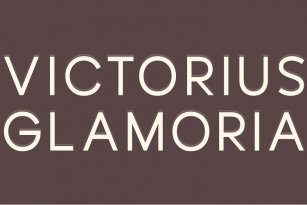 Victorius Glamoria Font Download