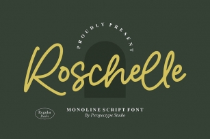 Roschelle Monoline Script Font Font Download