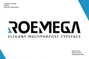 Roemega - Display Font Font Download