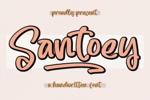 Santoey Handwritten Font Font Download