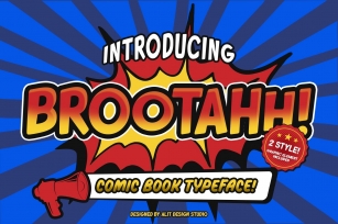Brootahh Comic Typeface Font Download