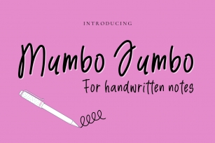 Mumbo Jumbo Handwritten Font Download