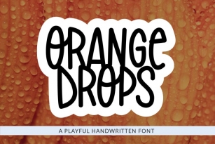 Orange Drops Font Download