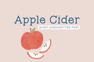 Apple Cider Handwritten Font Download