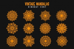 Vintage Mandalas Font Download