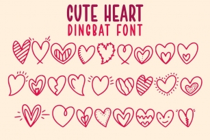 Cute Heart Font Download