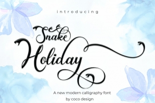 Snake holiday Font Download
