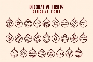 Decorative Lights Font Download