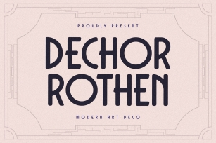 DECHOR ROTHEN Font Download