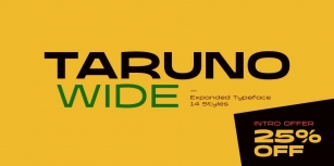 Taruno Wide Font Download